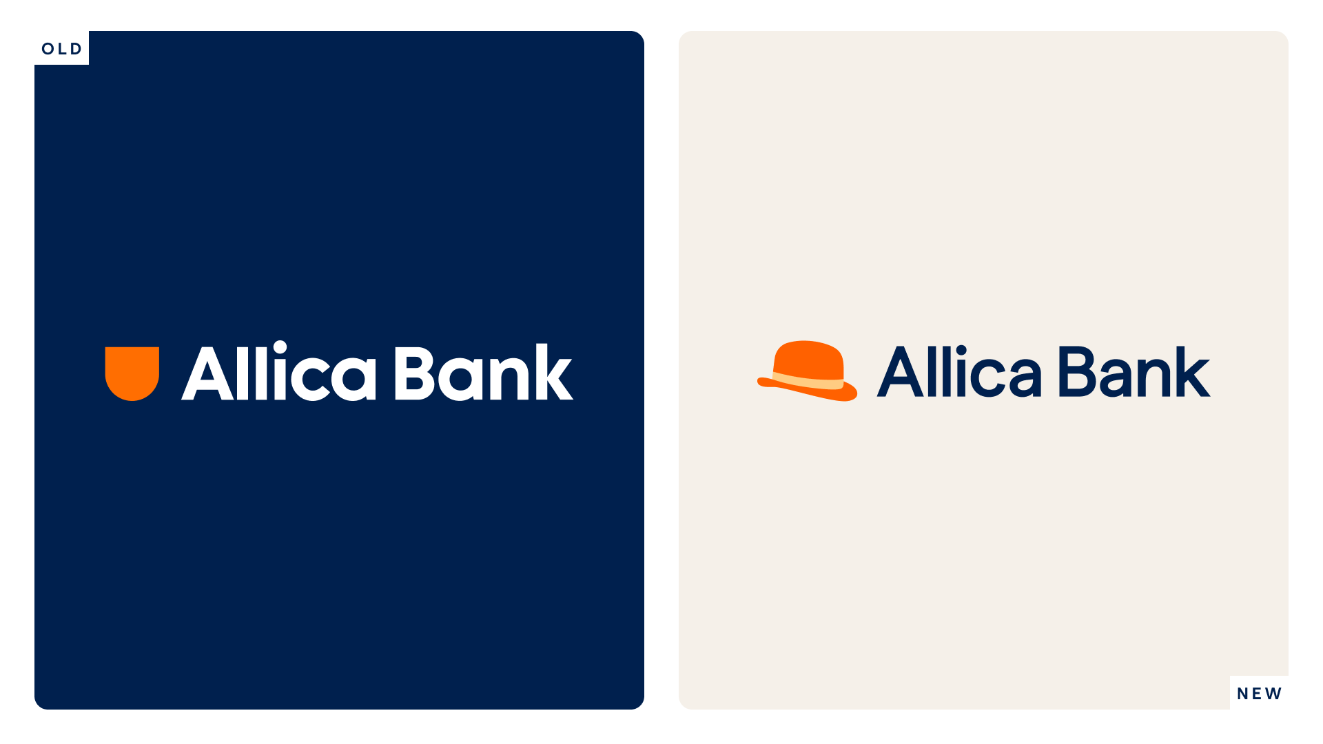 allica bank rebrand old logo new logo